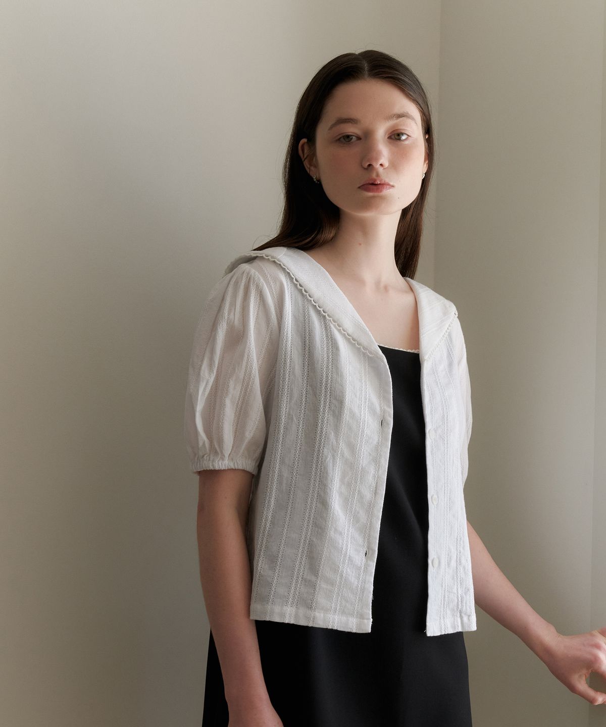 엽페(YUPPE) MOON LACE SHIRT_WHITE