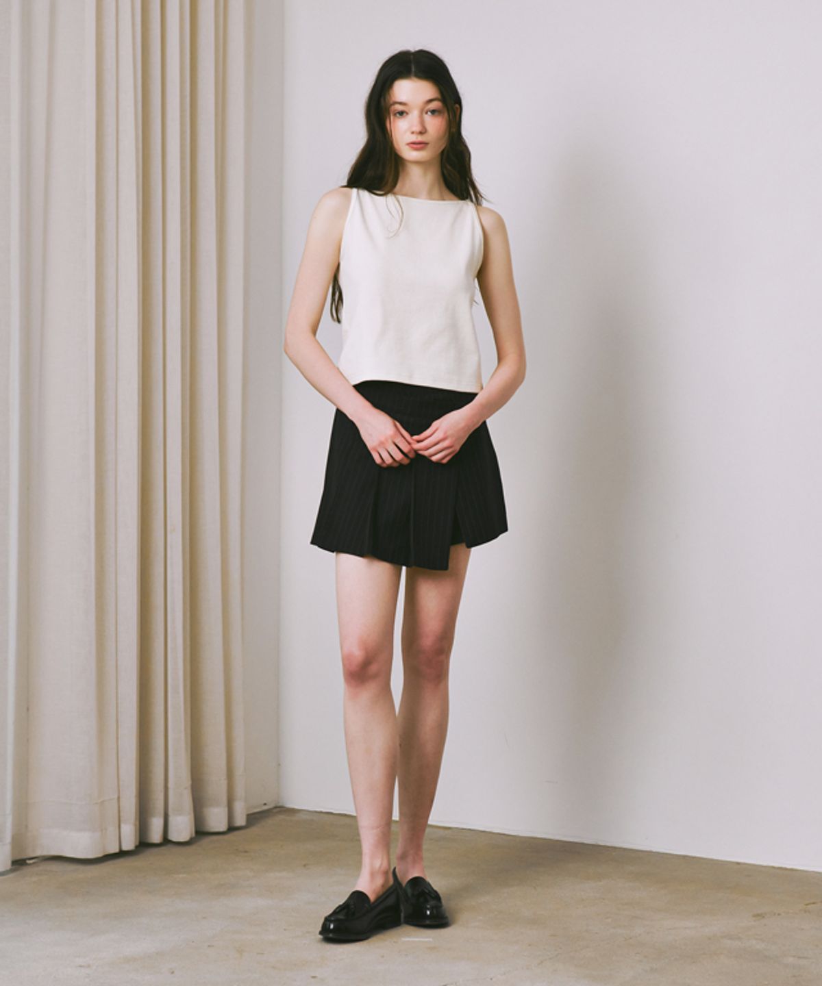 론론(RONRON) BOATNECK SLEEVELESS IVORY