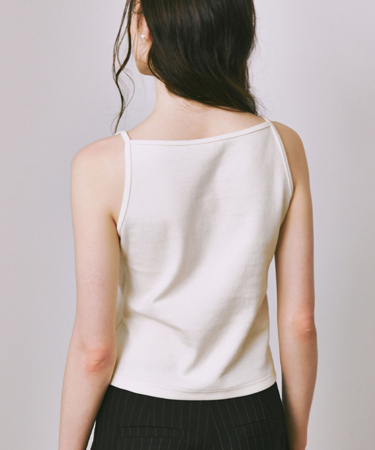 론론(RONRON) BOATNECK SLEEVELESS IVORY