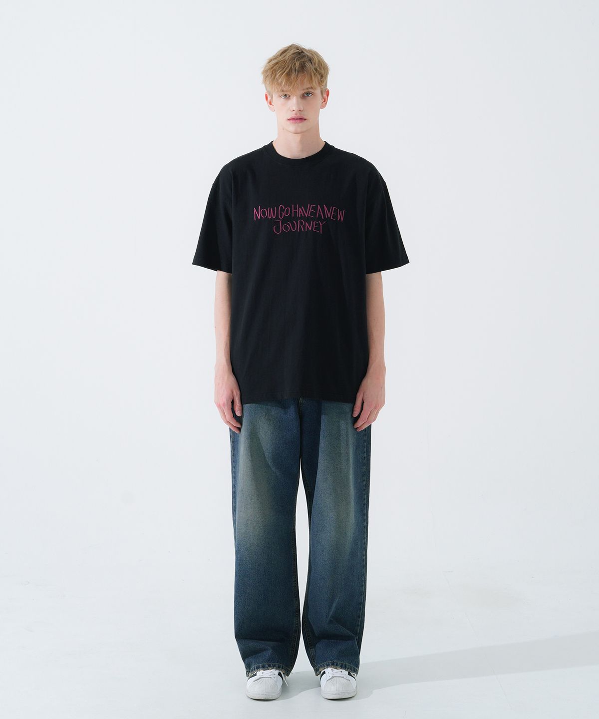 더블유브이프로젝트(WV PROJECT) 어뉴 반팔티셔츠 블랙 MJST7662
