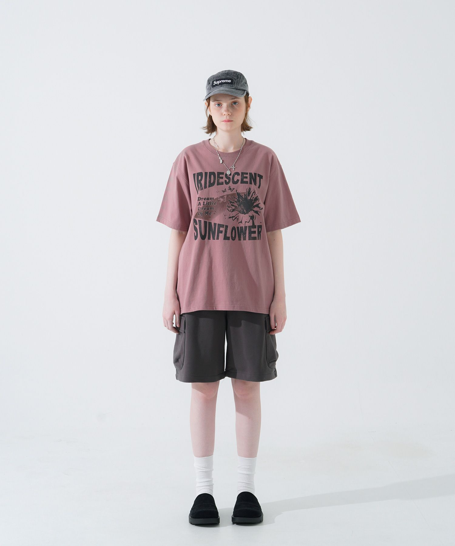 MUSINSA公式 | WVPROJECT Sunflower short sleeve t-shirt old