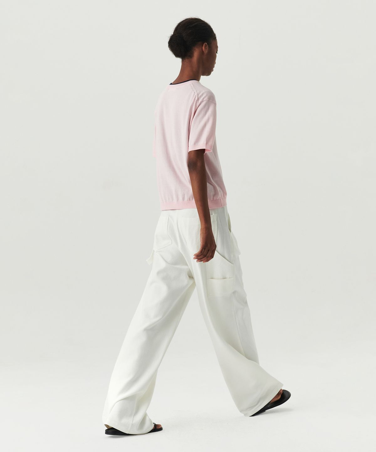 르바(LEVAR) Carpenter Cotton Pants - White