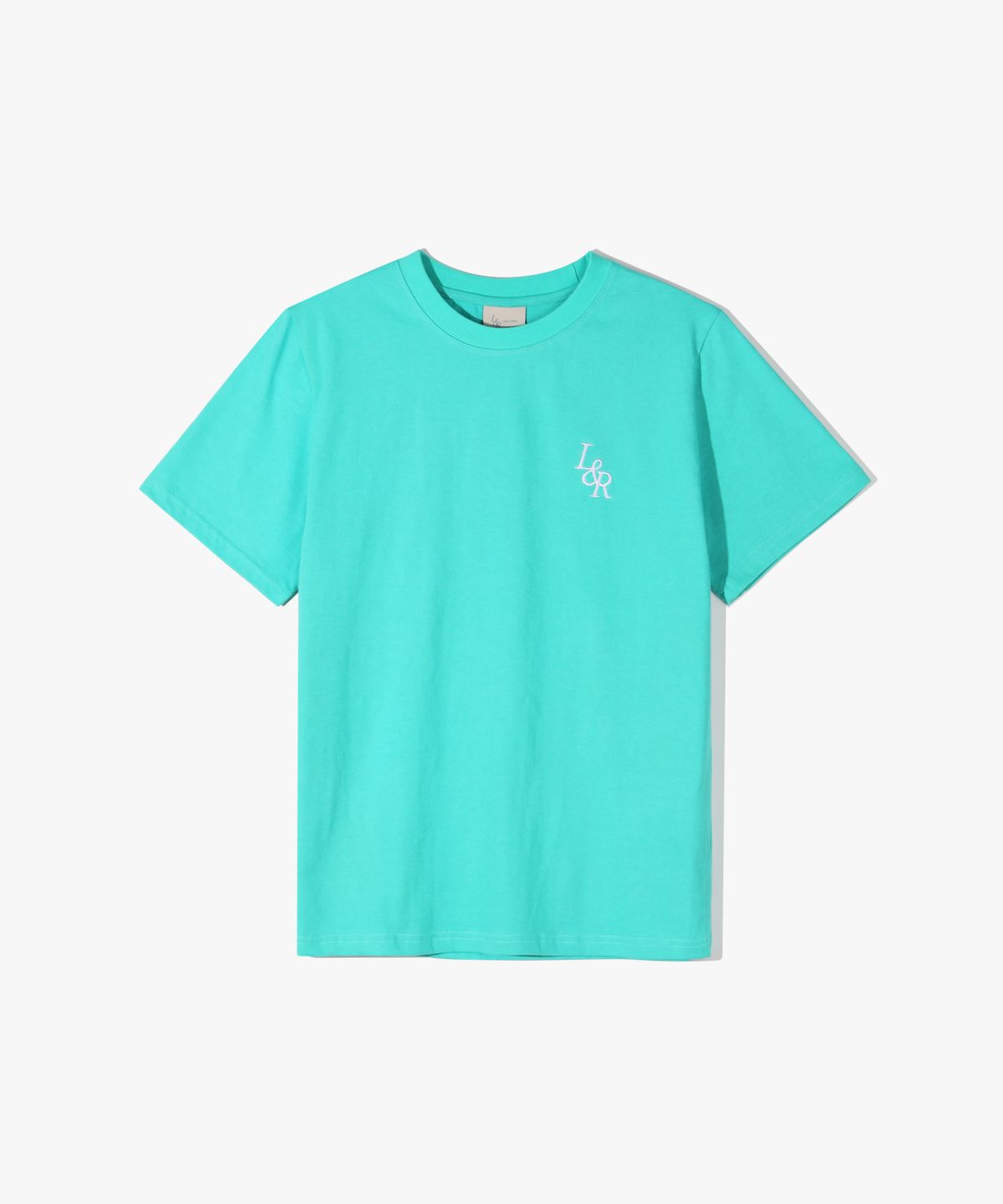 로시로우(LOSSYROW) Signature Logo Half-Sleeve T-shirt Aqua Green