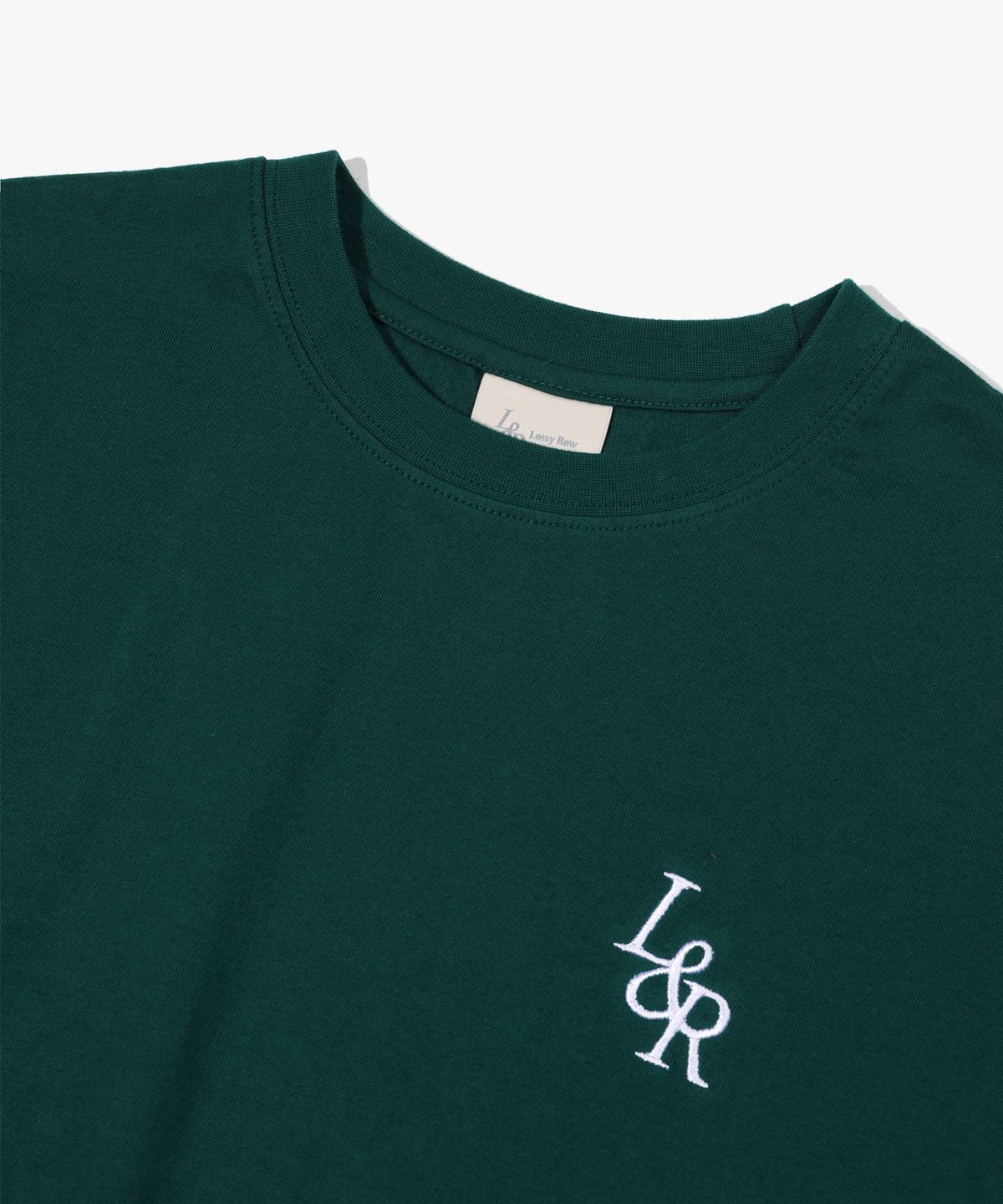 로시로우(LOSSYROW) Signature Logo Half-Sleeve T-shirt Deep Green