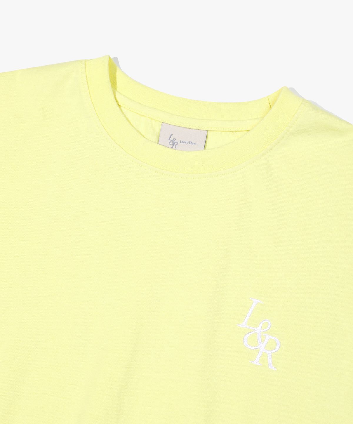 로시로우(LOSSYROW) Signature Logo Half-Sleeve T-shirt lime