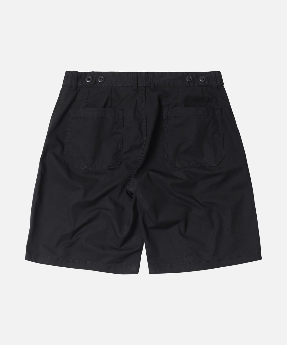 프리즘웍스(FRIZMWORKS) CHINO WIDE FATIGUE SHORTS _ BLACK