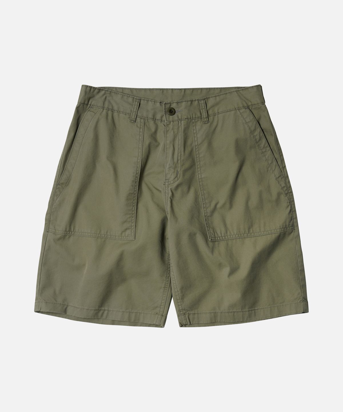 프리즘웍스(FRIZMWORKS) CHINO WIDE FATIGUE SHORTS _ OLIVE