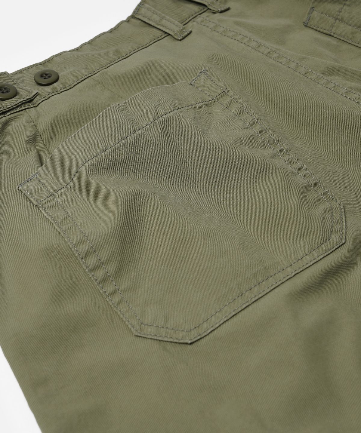 프리즘웍스(FRIZMWORKS) CHINO WIDE FATIGUE SHORTS _ OLIVE