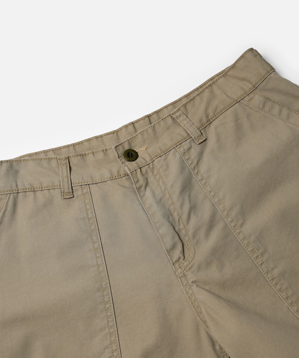 프리즘웍스(FRIZMWORKS) CHINO WIDE FATIGUE SHORTS _ BEIGE