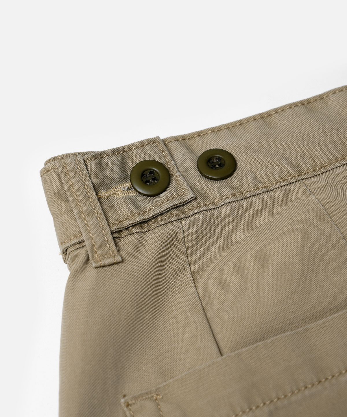 프리즘웍스(FRIZMWORKS) CHINO WIDE FATIGUE SHORTS _ BEIGE
