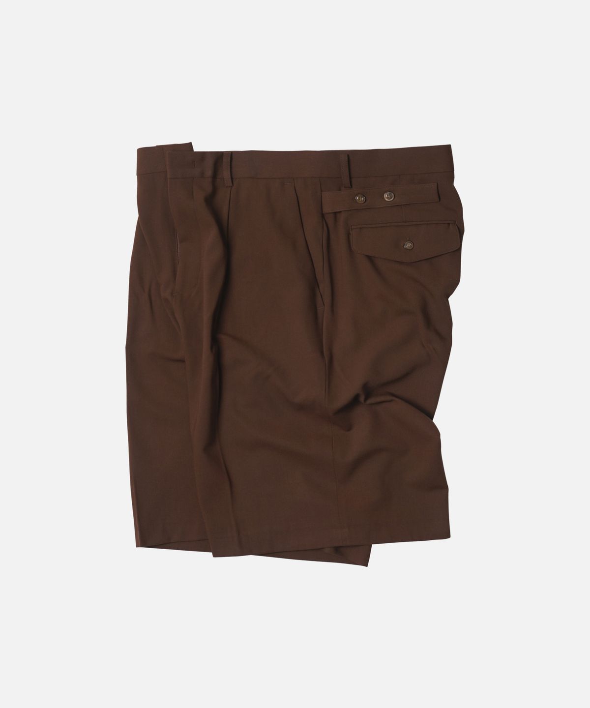 프리즘웍스(FRIZMWORKS) WIDE BERMUDA PANTS _ BROWN