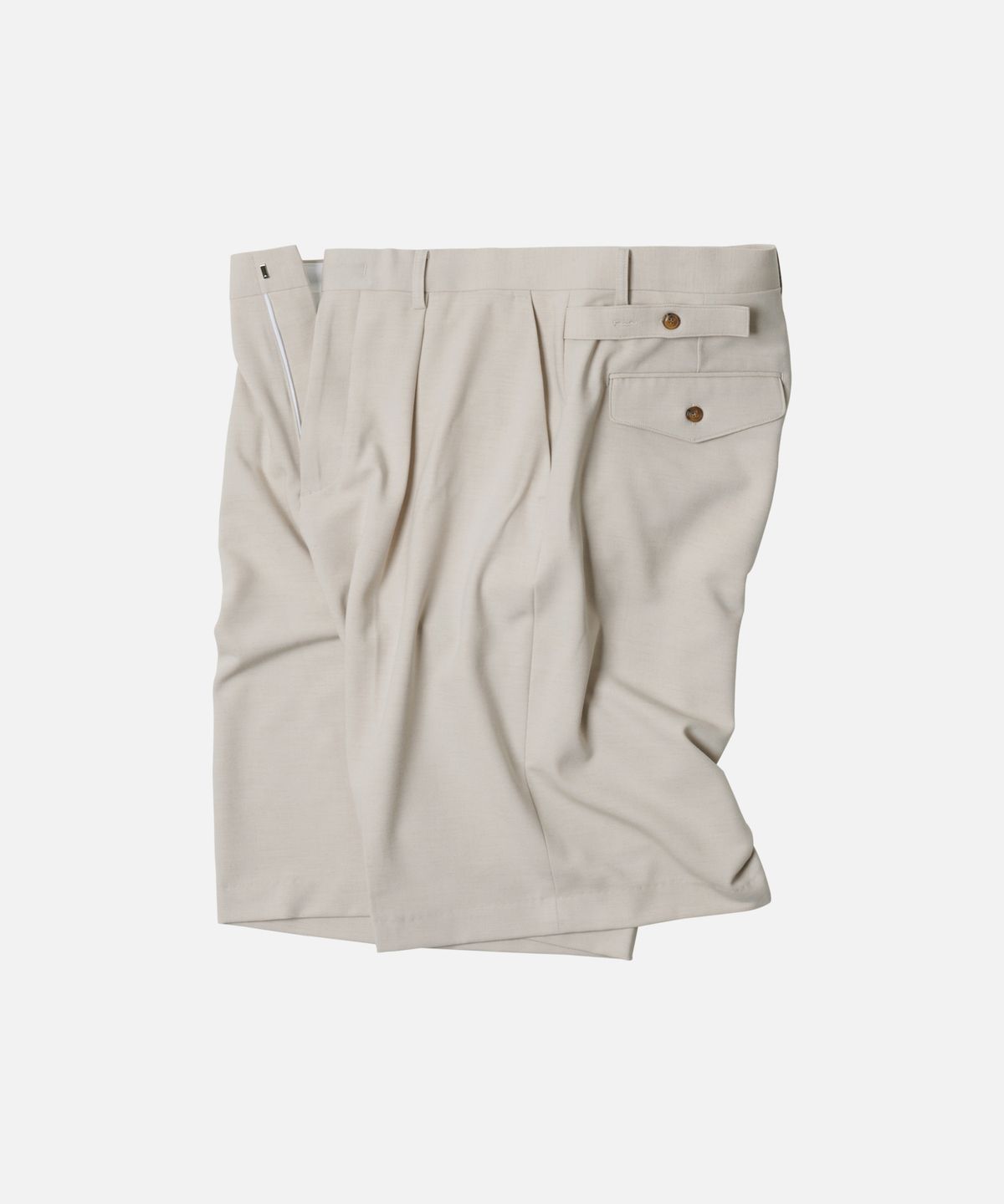 프리즘웍스(FRIZMWORKS) WIDE BERMUDA PANTS _ IVORY