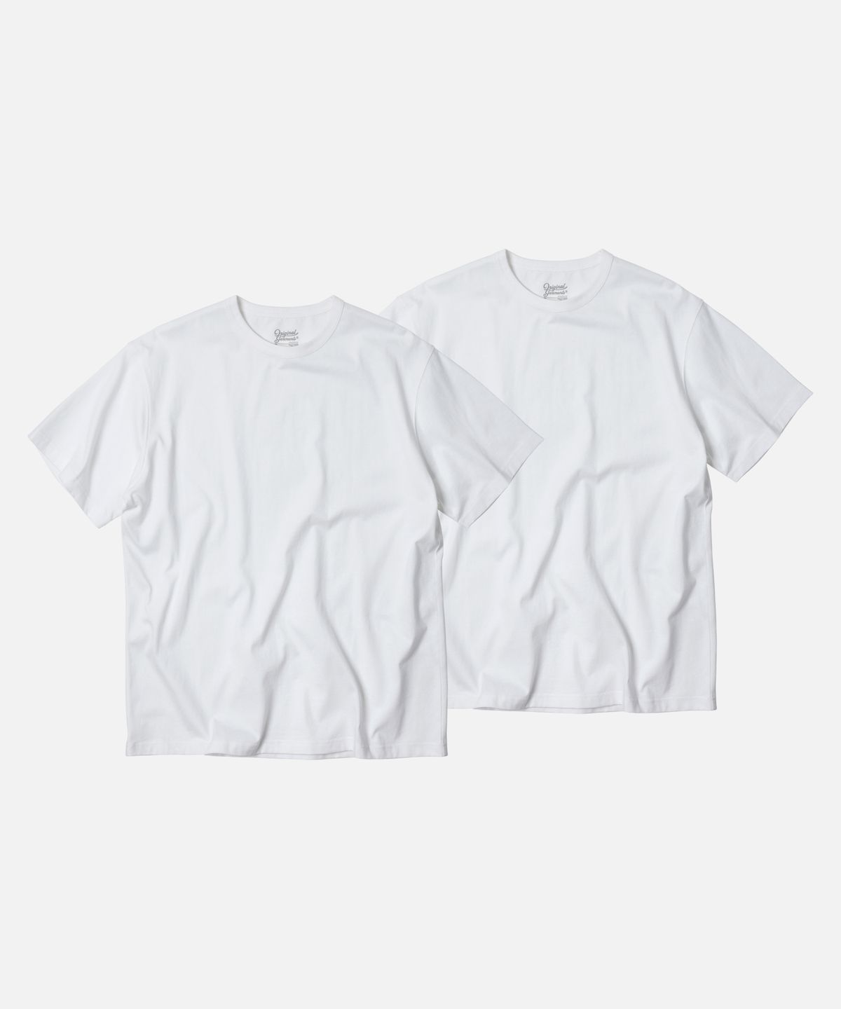 프리즘웍스(FRIZMWORKS) OG ATHLETIC T-SHIRT 2PACK _ WHITE + WHITE