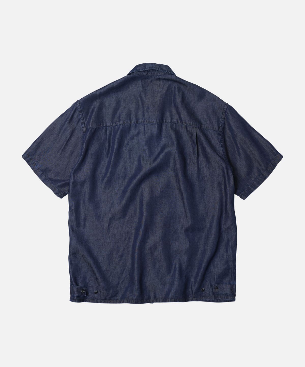 프리즘웍스(FRIZMWORKS) TENCEL DENIM TRUCKER HALF SHIRT _ INDIGO