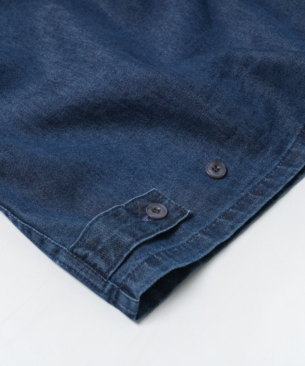 프리즘웍스(FRIZMWORKS) TENCEL DENIM TRUCKER HALF SHIRT _ BLUE