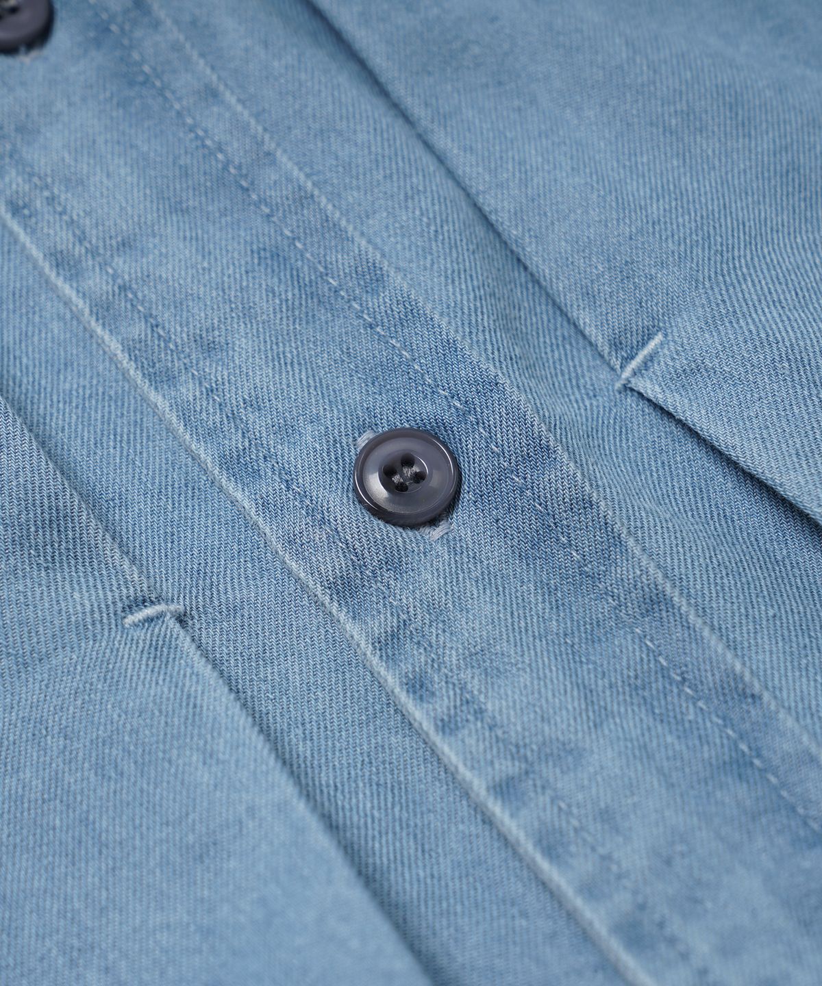 프리즘웍스(FRIZMWORKS) TENCEL DENIM TRUCKER HALF SHIRT _ LIGHT BLUE