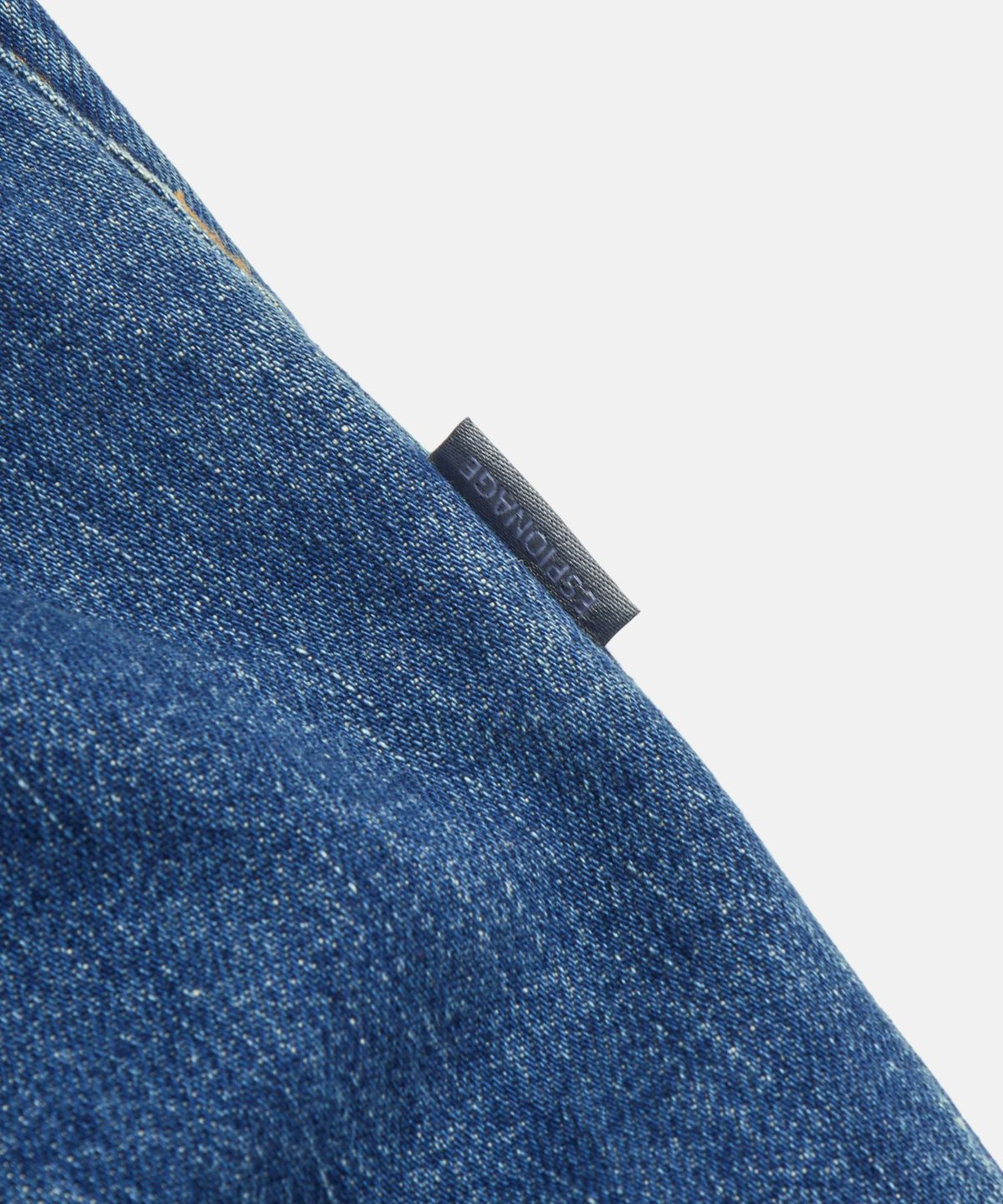 에스피오나지(ESPIONAGE) Double Pleats Denim Shorts Washed Indigo