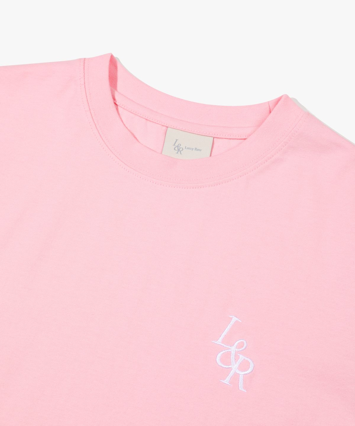 로시로우(LOSSYROW) Signature Logo Half-Sleeve T-shirt Pink