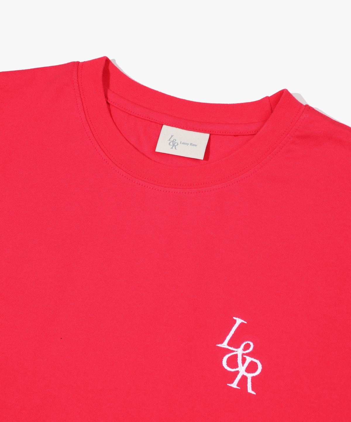 로시로우(LOSSYROW) Signature Logo Half-Sleeve T-shirt Red