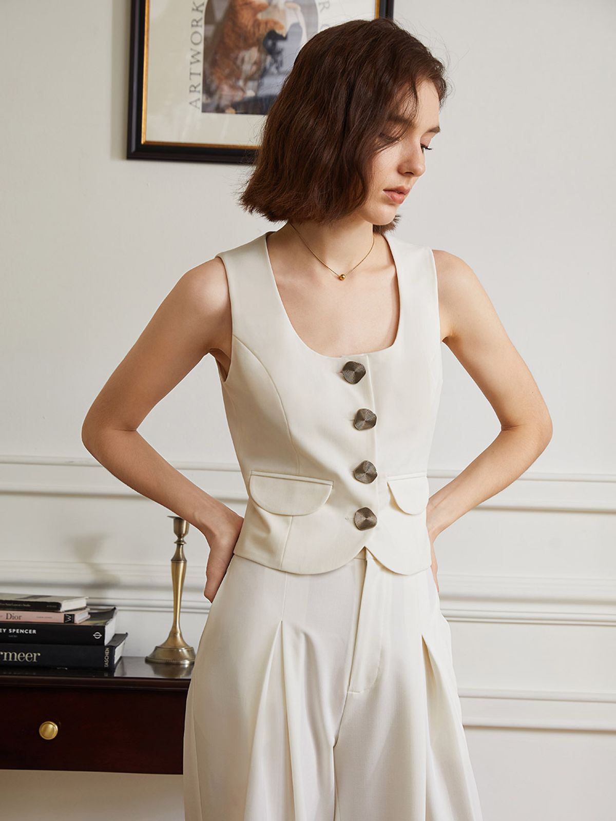 와이와이아이엠(YYIAM) YY_Original retro high waist wide pants