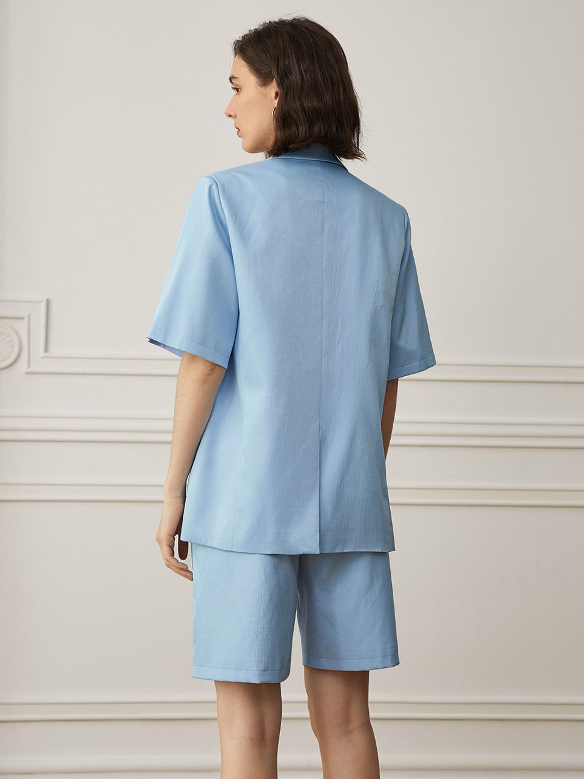 와이와이아이엠(YYIAM) YY_Lovey short suit set_blue jacket