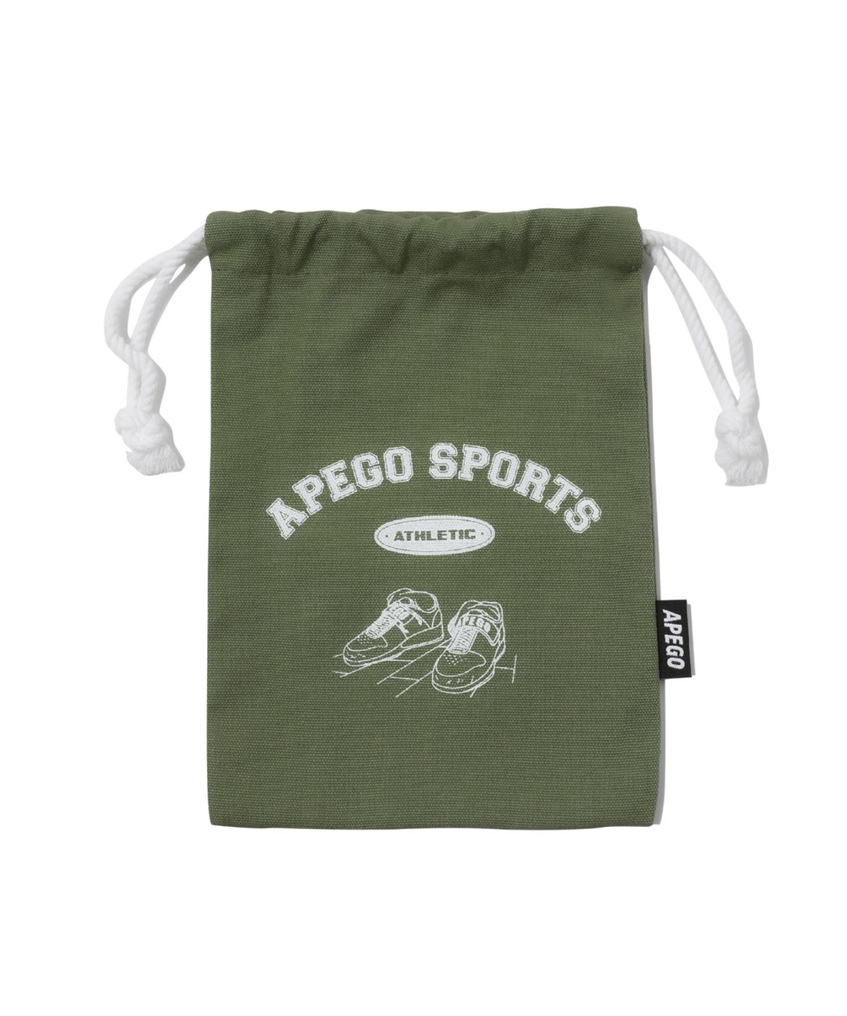 아페고 스포츠(APEGO SPORTS) 캔버스 복조리 파우치 카키