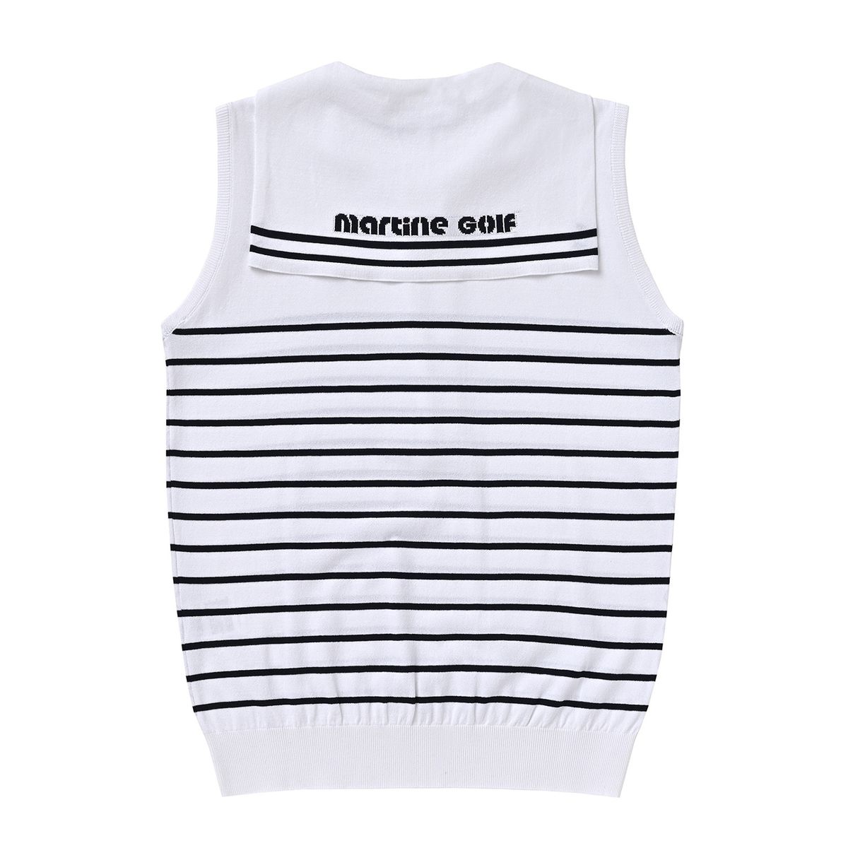 마틴골프(MARTINE GOLF) Sailor Collar Sleeveless Sweater_White