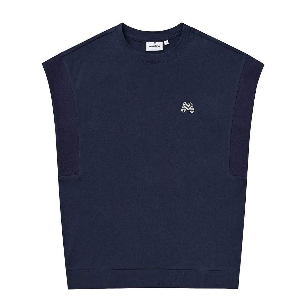 마틴골프(MARTINE GOLF) Round Sleeveless Shirts_Navy