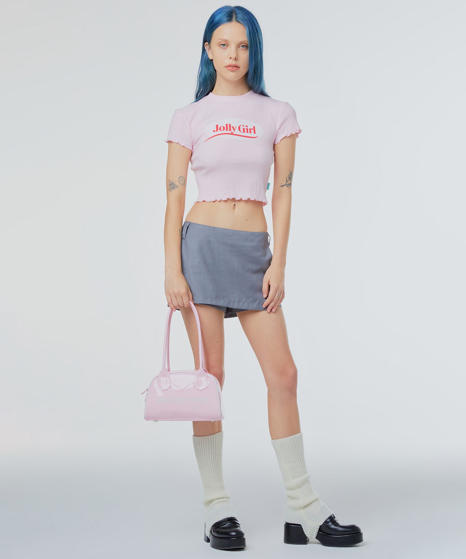 ★ハンドメイド★ ミニチュア チェーンバッグ エナメルピンク アウトフィット MUSINSA公式 | INSTANTFUNK エナメルショルダーバッグ - ピンク