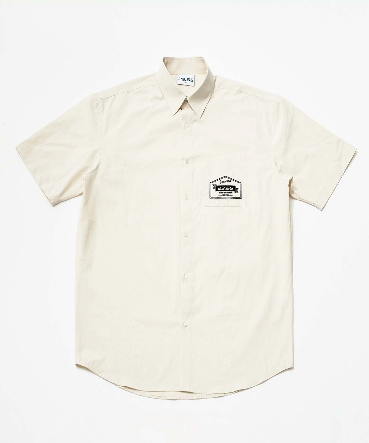 23.65(23.65) BOX LOGO SHIRT BEIGE