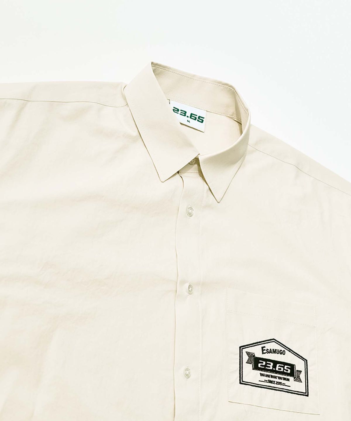 23.65(23.65) BOX LOGO SHIRT BEIGE