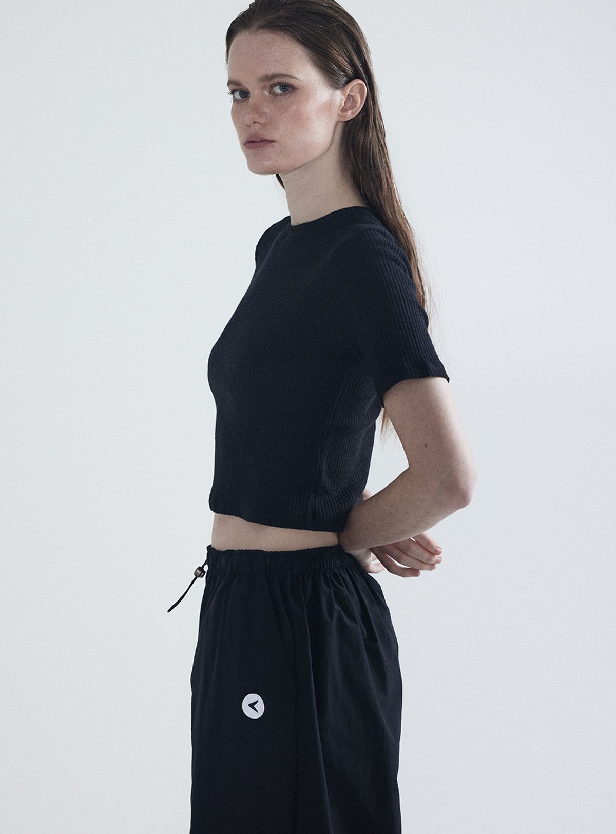 인터레스트(INTEREST) SLUB SHORT T SHIRT_BLACK