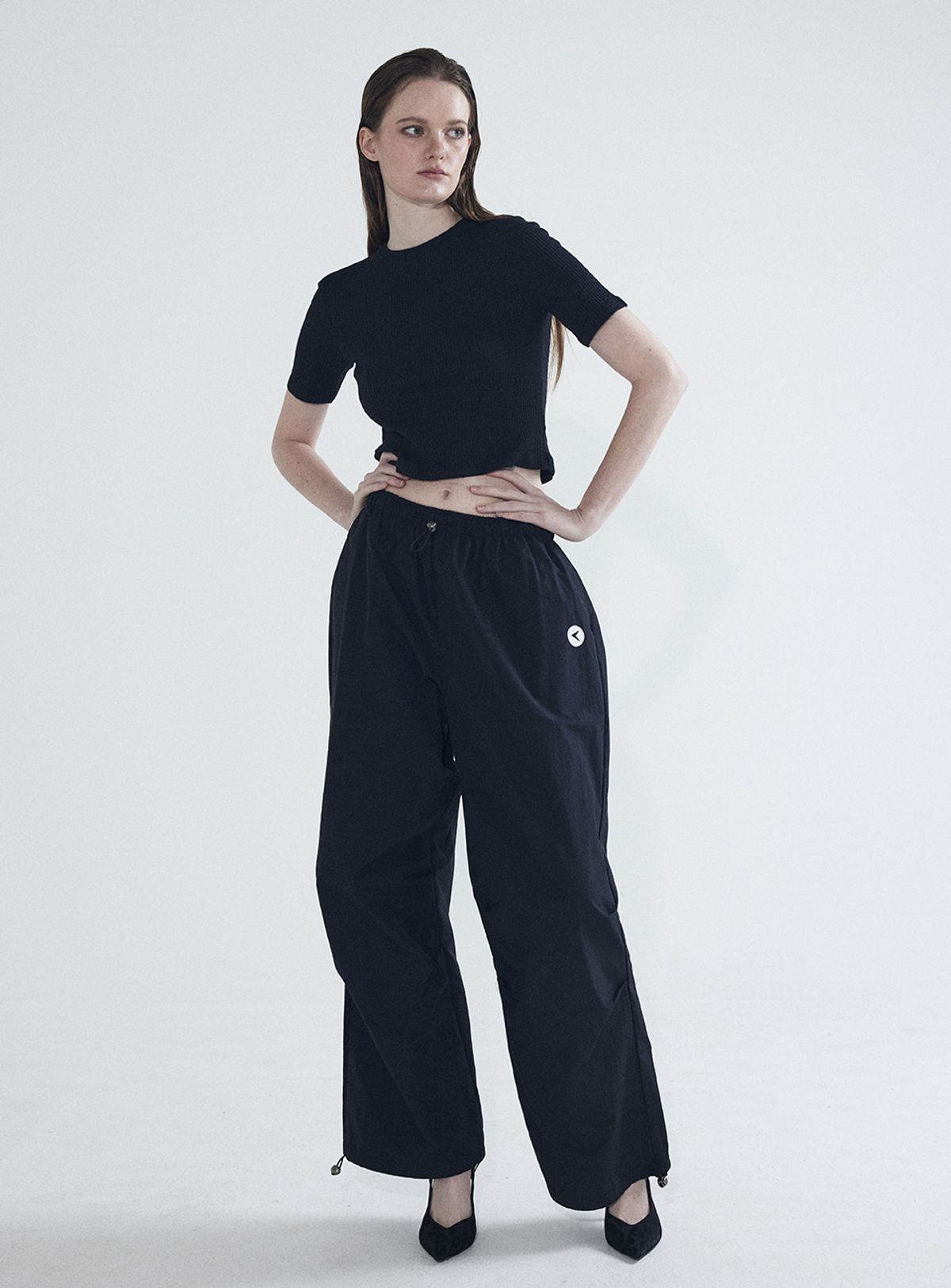 인터레스트(INTEREST) SLUB SHORT T SHIRT_BLACK