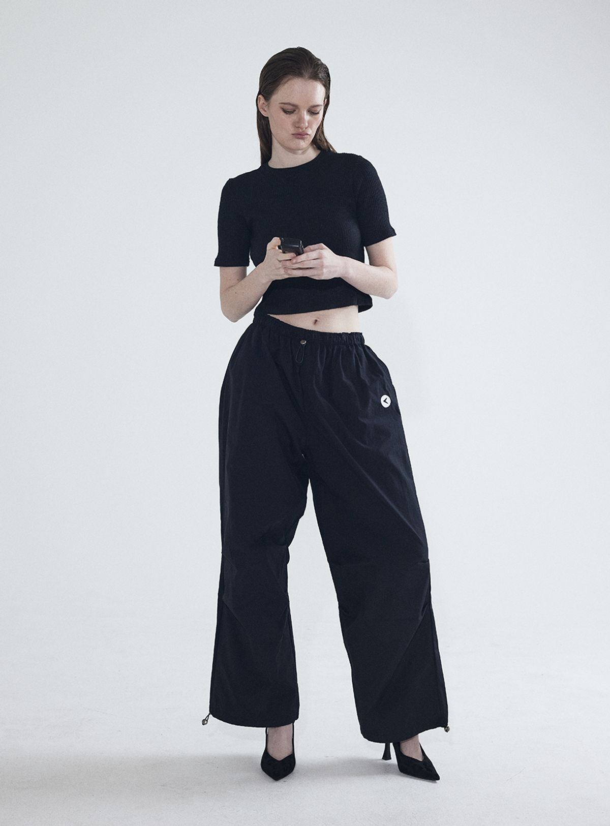 인터레스트(INTEREST) SLUB SHORT T SHIRT_BLACK