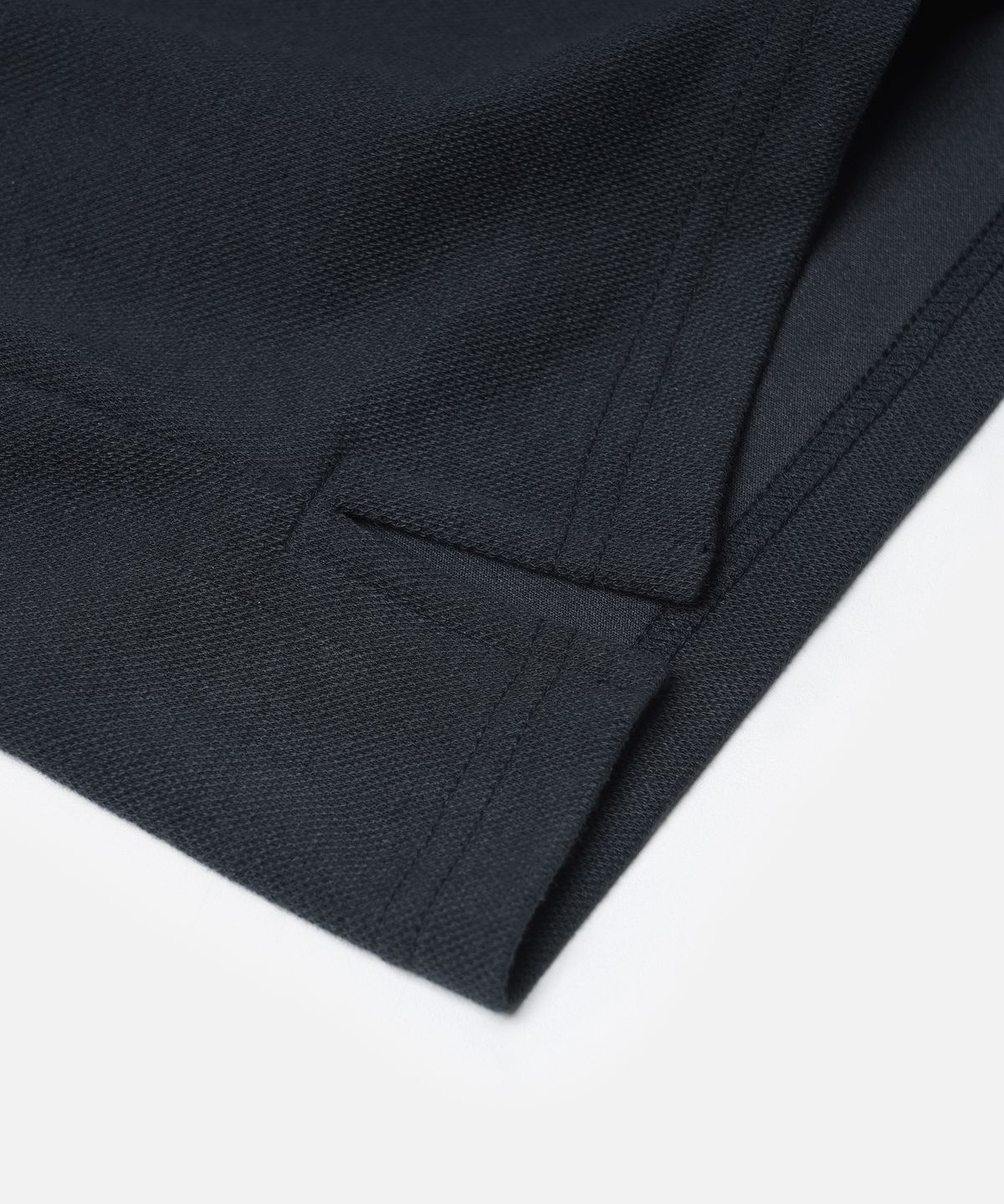 프리즘웍스(FRIZMWORKS) COLLAR LAYERED PIQUE SHIRT _ NAVY