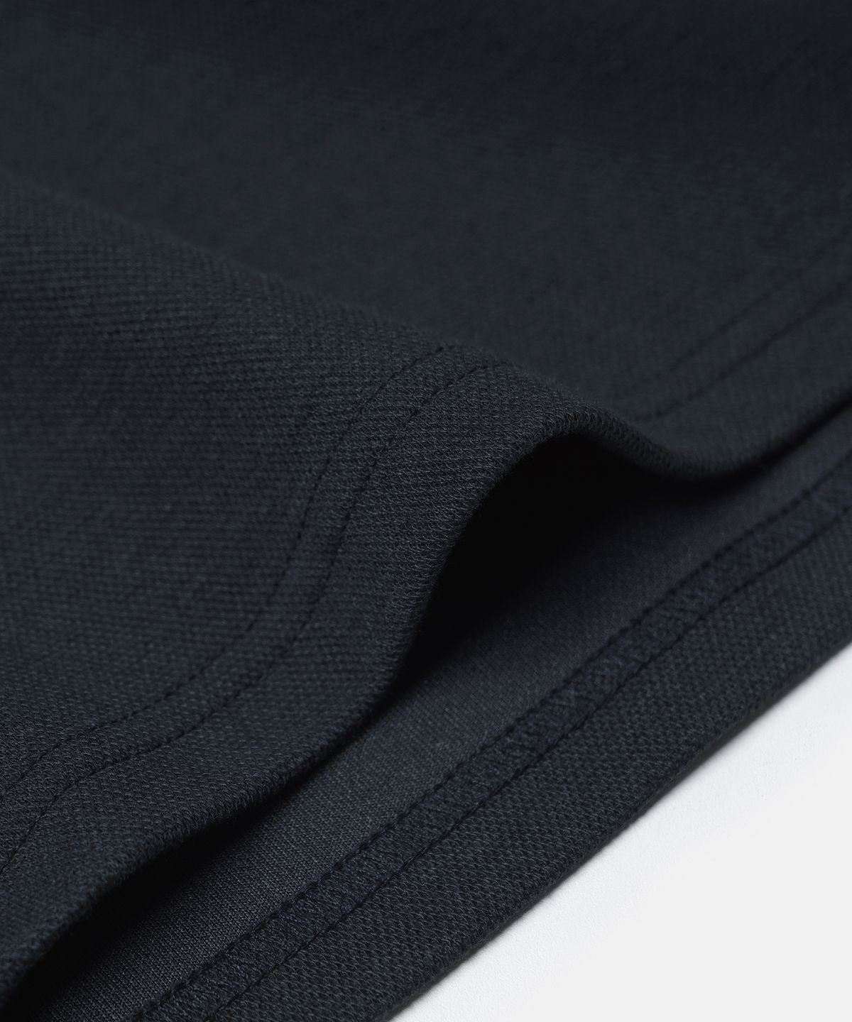 프리즘웍스(FRIZMWORKS) COLLAR LAYERED PIQUE SHIRT _ NAVY