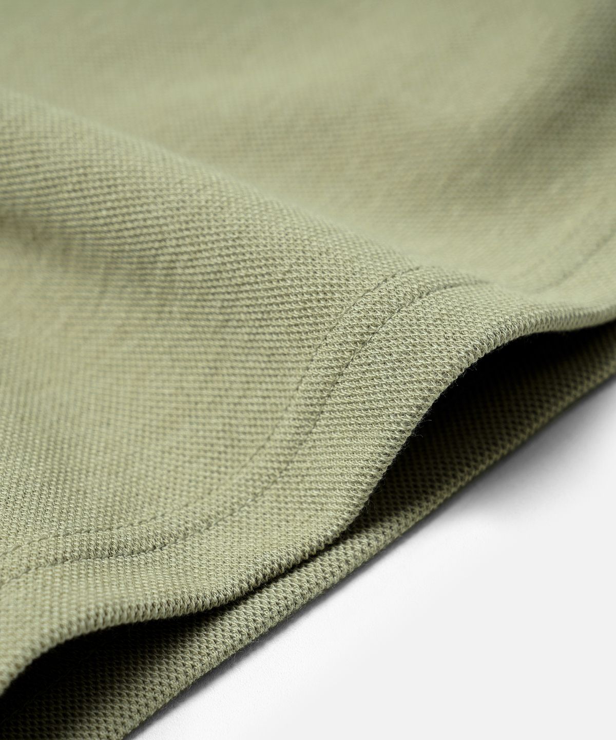 프리즘웍스(FRIZMWORKS) COLLAR LAYERED PIQUE SHIRT _ LIGHT KHAKI