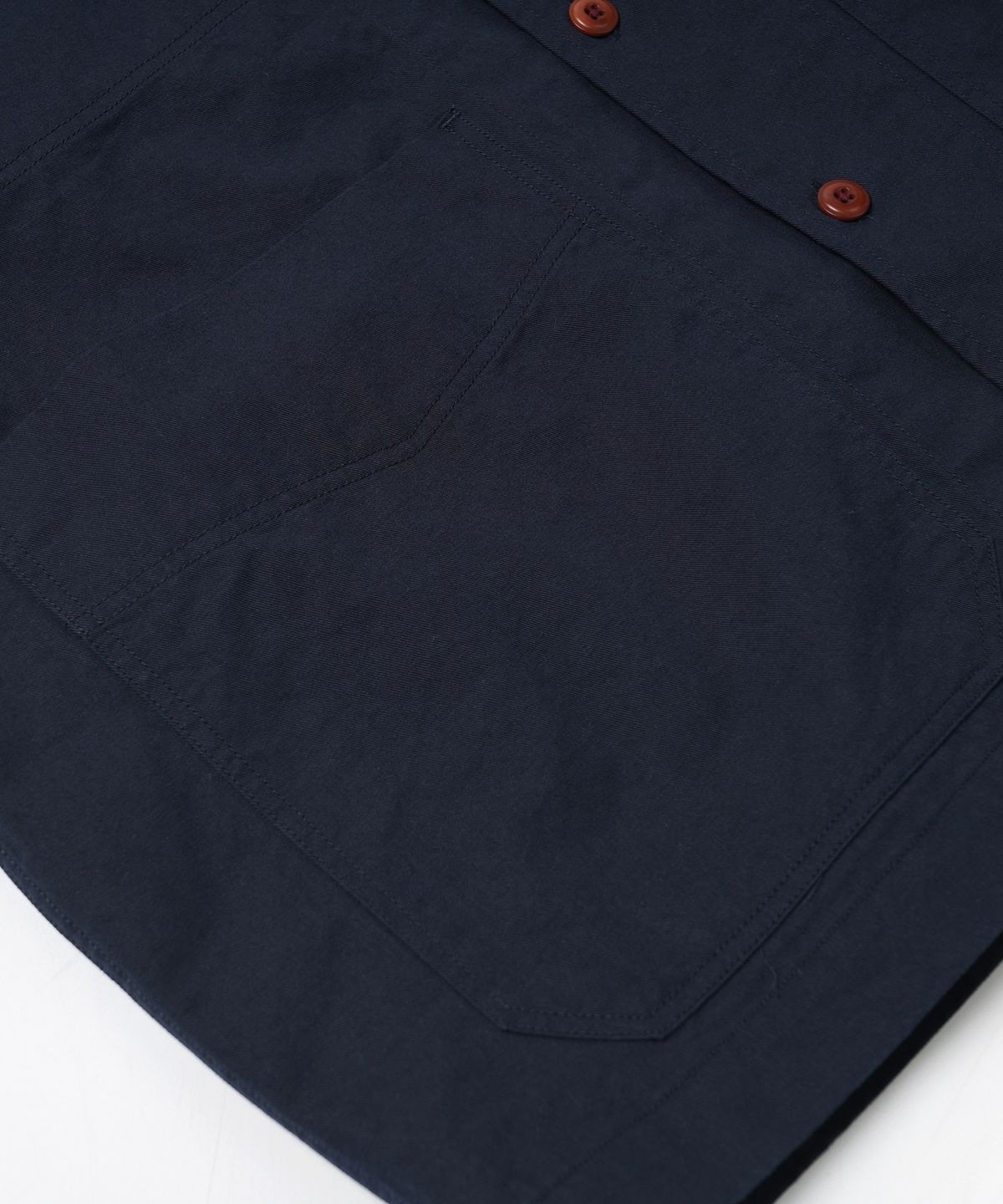 프리즘웍스(FRIZMWORKS) FRENCH WORK HALF SHIRT JACKET _ NAVY