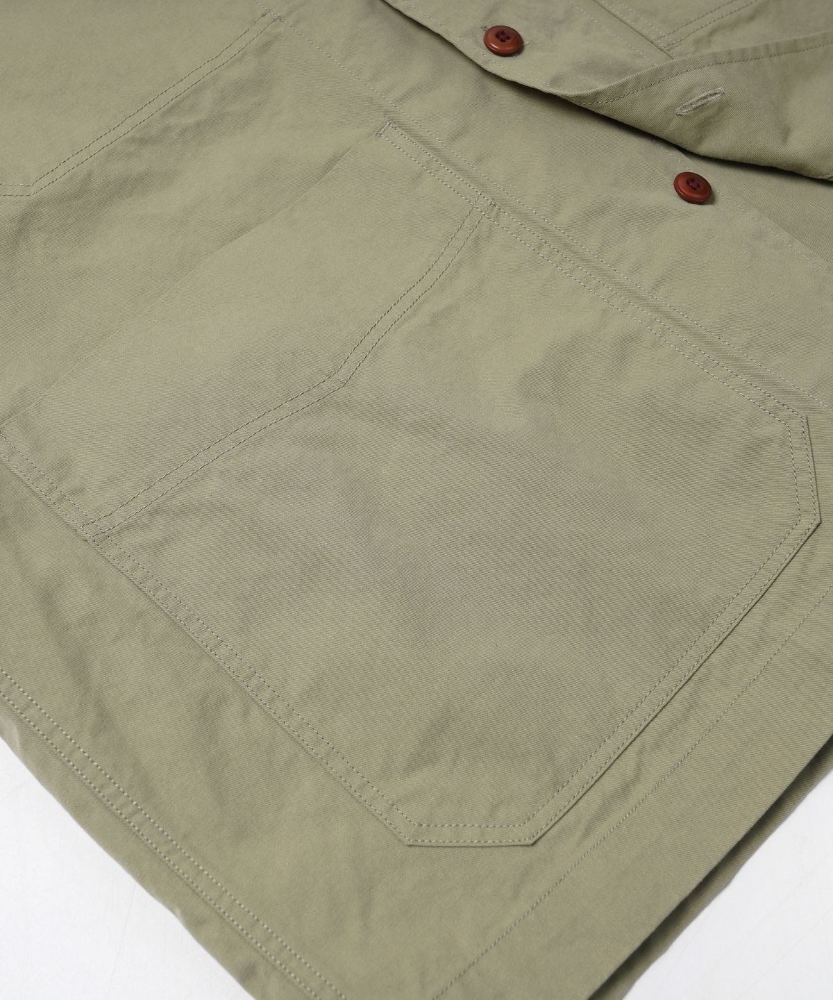프리즘웍스(FRIZMWORKS) FRENCH WORK HALF SHIRT JACKET _ LIGHT KHAKI