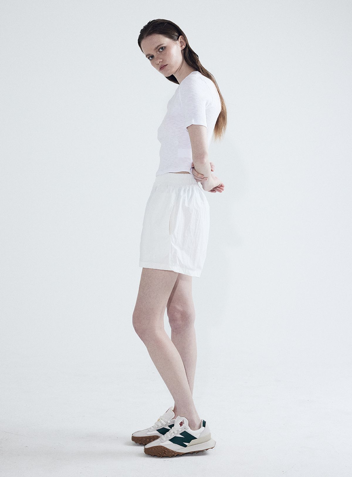 인터레스트(INTEREST) WINDREAKER SHORTS_WHITE