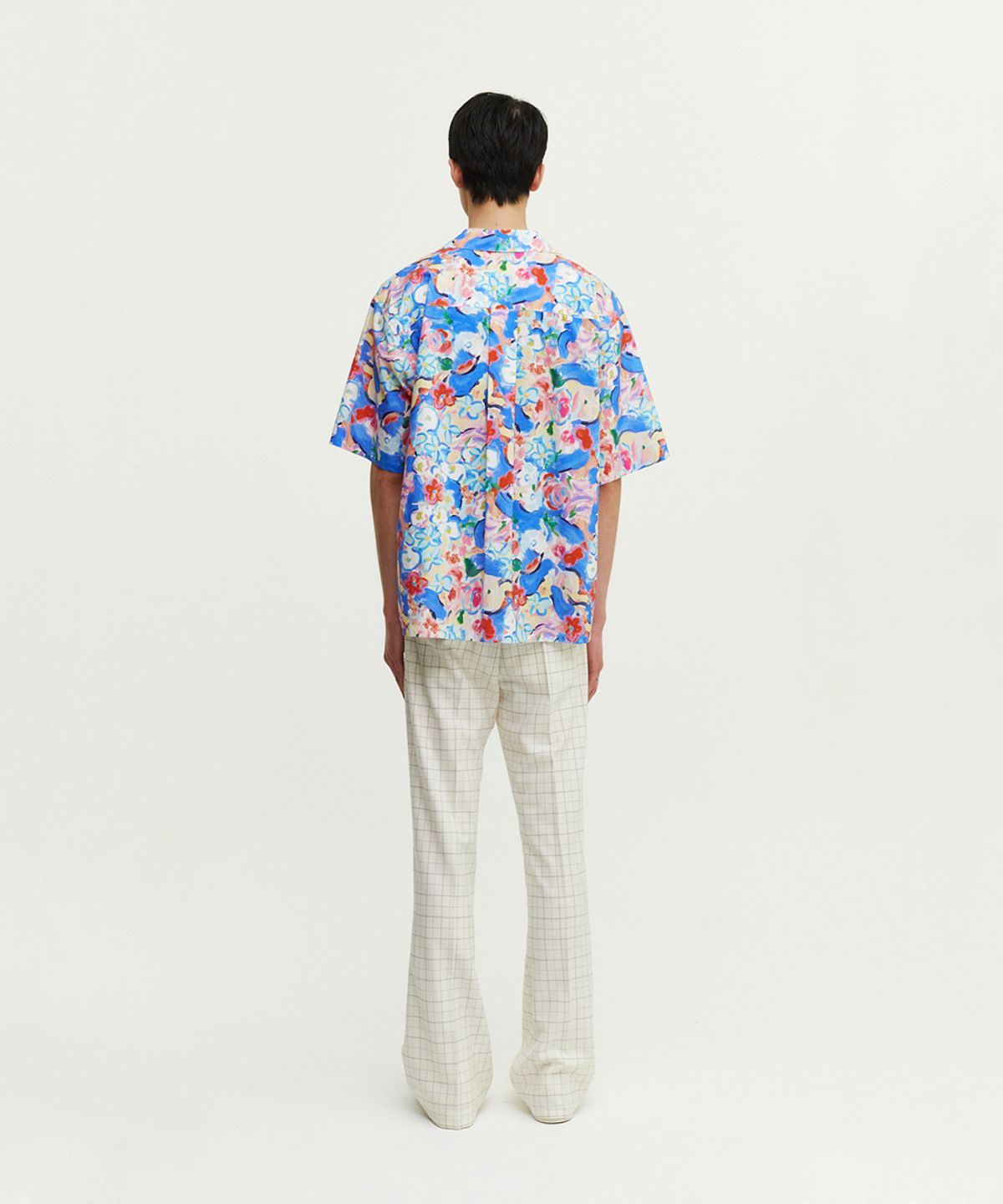 프롬아를(FROM ARLES) 오버사이즈 반팔 셔츠 / 플라워프린트