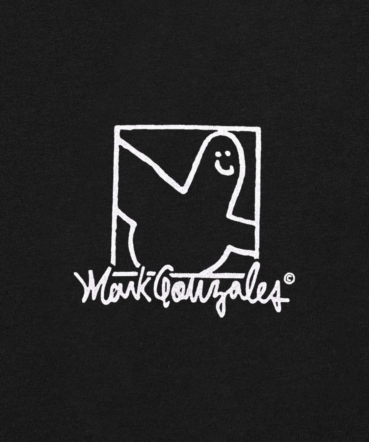 마크곤잘레스(MARK GONZALES) 엔젤 박스로고 그래픽 반팔 티셔츠 - BLACK