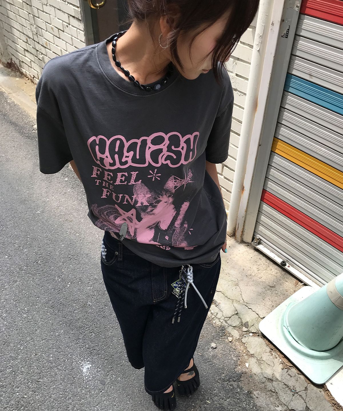 카비시(CAVISH) MEGA CYCLONE PIGMENT SS TEE CHARCOAL(CV2DMUT524A)