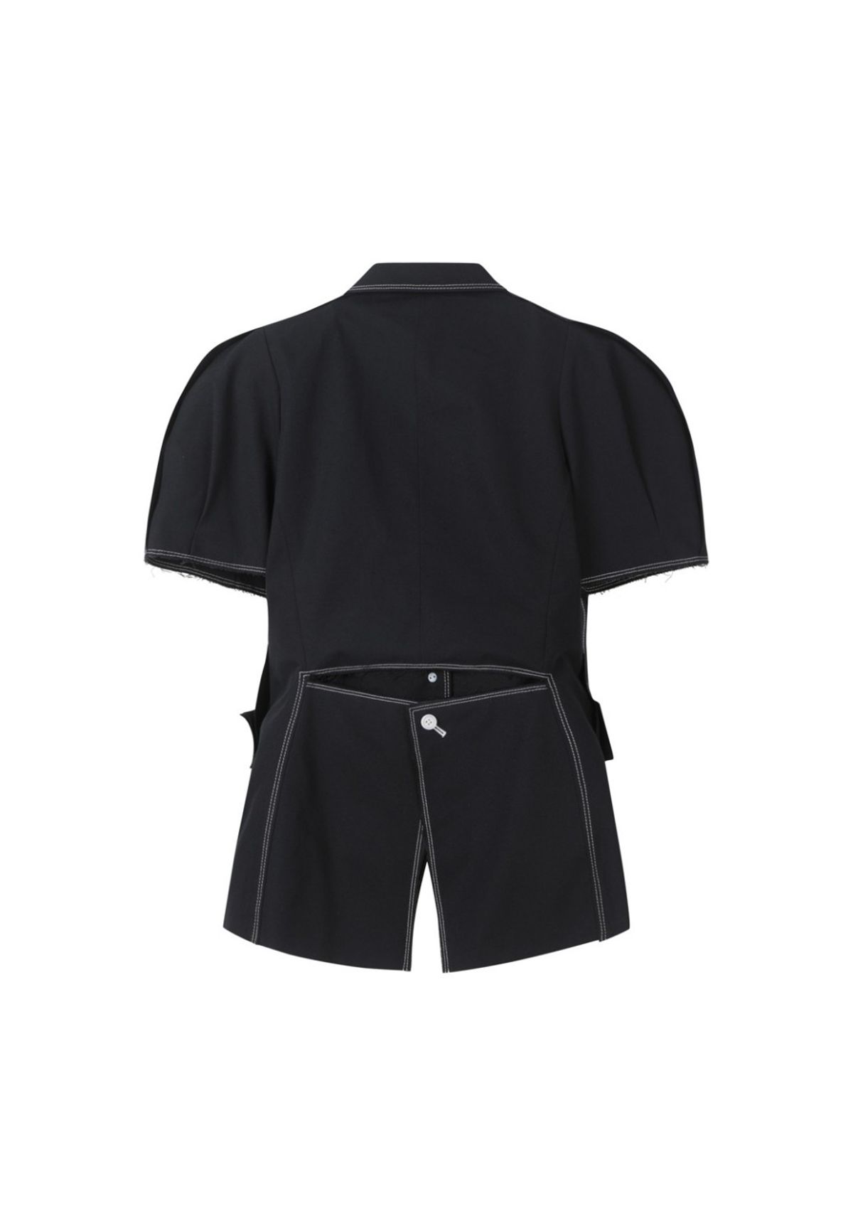 래코드(RECODE) [여성] Voluminous Sleeve Linen Jacket _RQJAM23549BKX