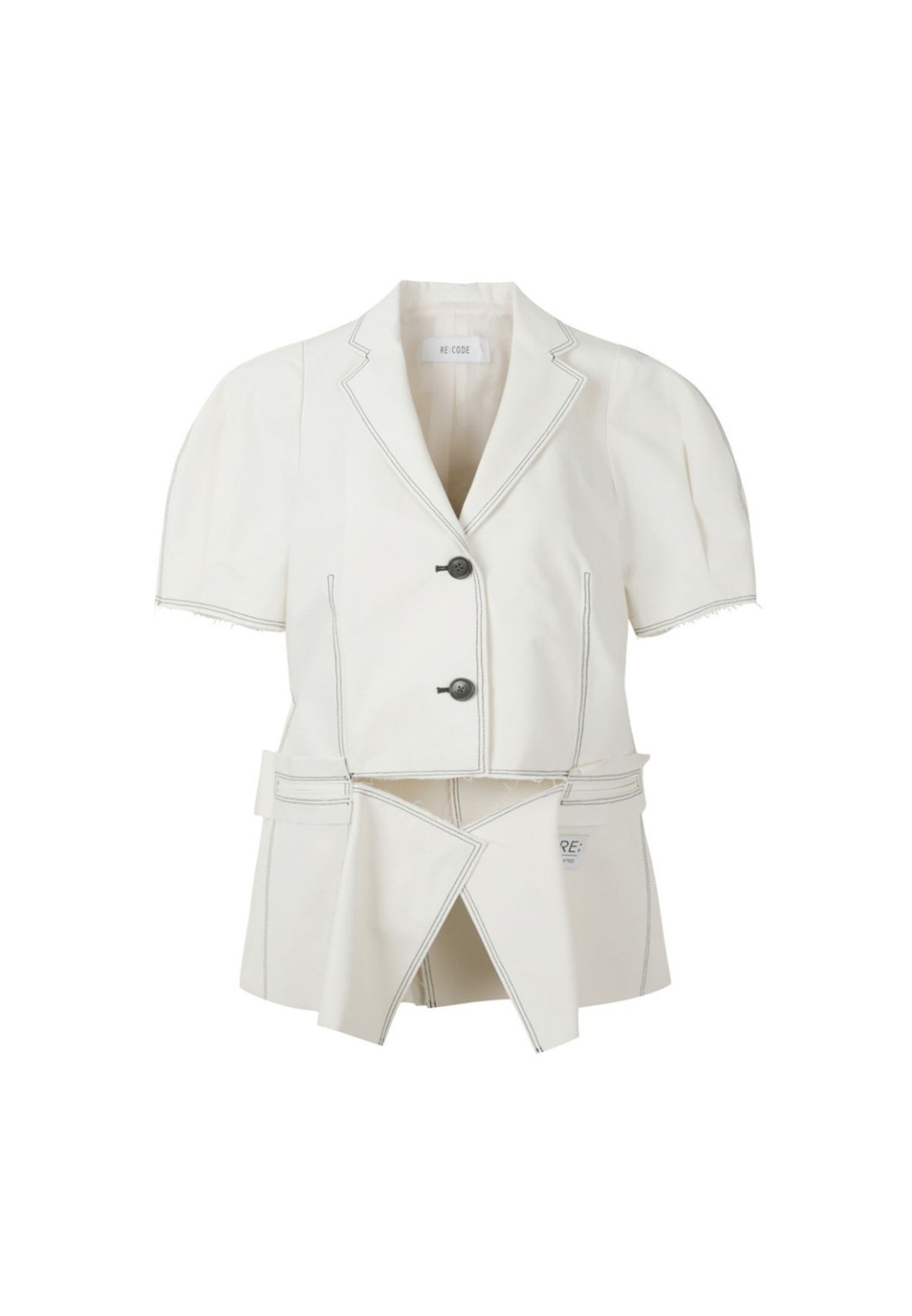 래코드(RECODE) [여성] Voluminous Sleeve Linen Jacket _RQJAM23549IVX