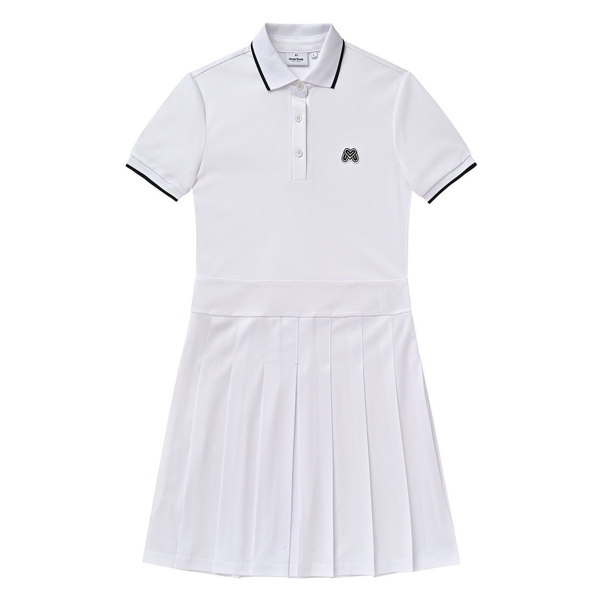 마틴골프(MARTINE GOLF) Basic Collar One-piece_White