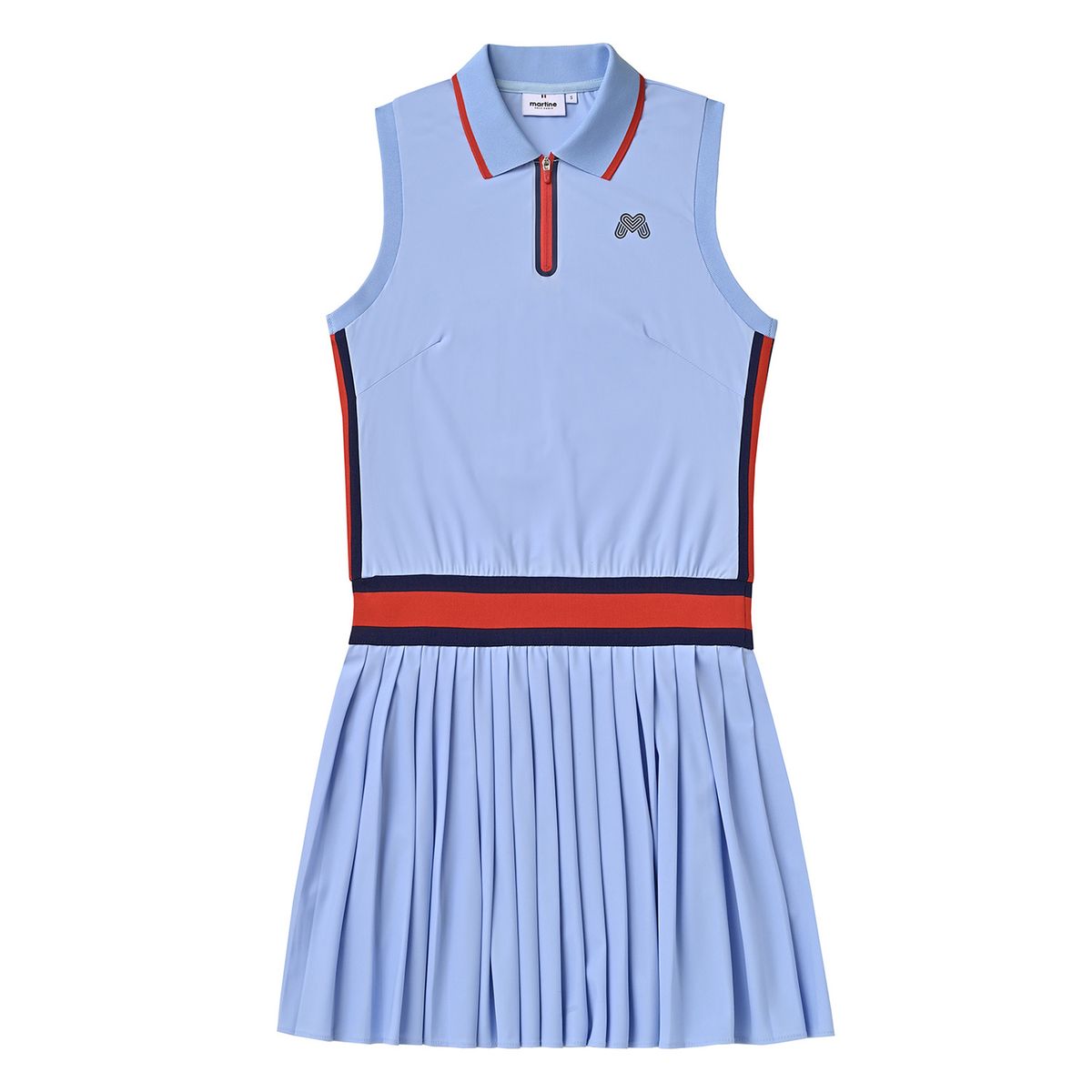 마틴골프(MARTINE GOLF) Sleeveless Pleats One-piece_S/Blue