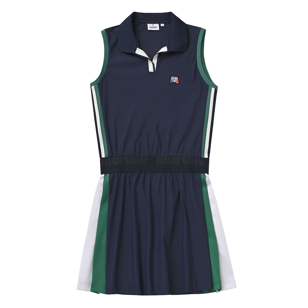 마틴골프(MARTINE GOLF) Sleeveless Collar One-piece_Navy