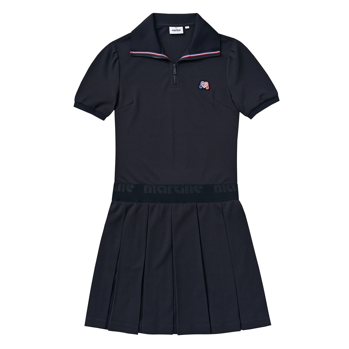 마틴골프(MARTINE GOLF) Pique Zip-up One-piece_Navy