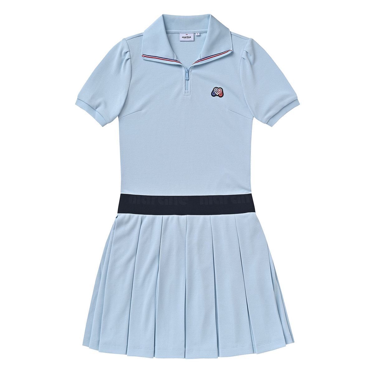 마틴골프(MARTINE GOLF) Pique Zip-up One-piece_S/Blue